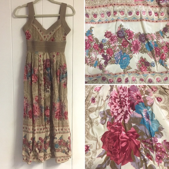 PLENTY • Silk Maxi Floral Dress *Rare* - Picture 15 of 15